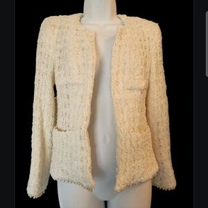 Style Paris Open Front Boucle Blazer 38